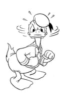Donald Duck kleurplaat 12